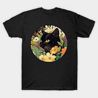 Floral kitty - Cat Filled With Flowers T-Shirt